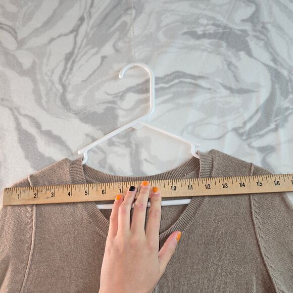 Gap Tan Cashmere Sweater Cardigan Women's Size M - Picture 10 of 11